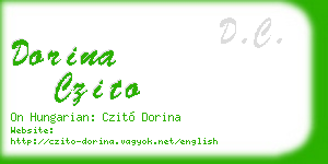 dorina czito business card