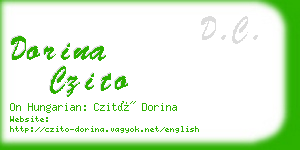 dorina czito business card